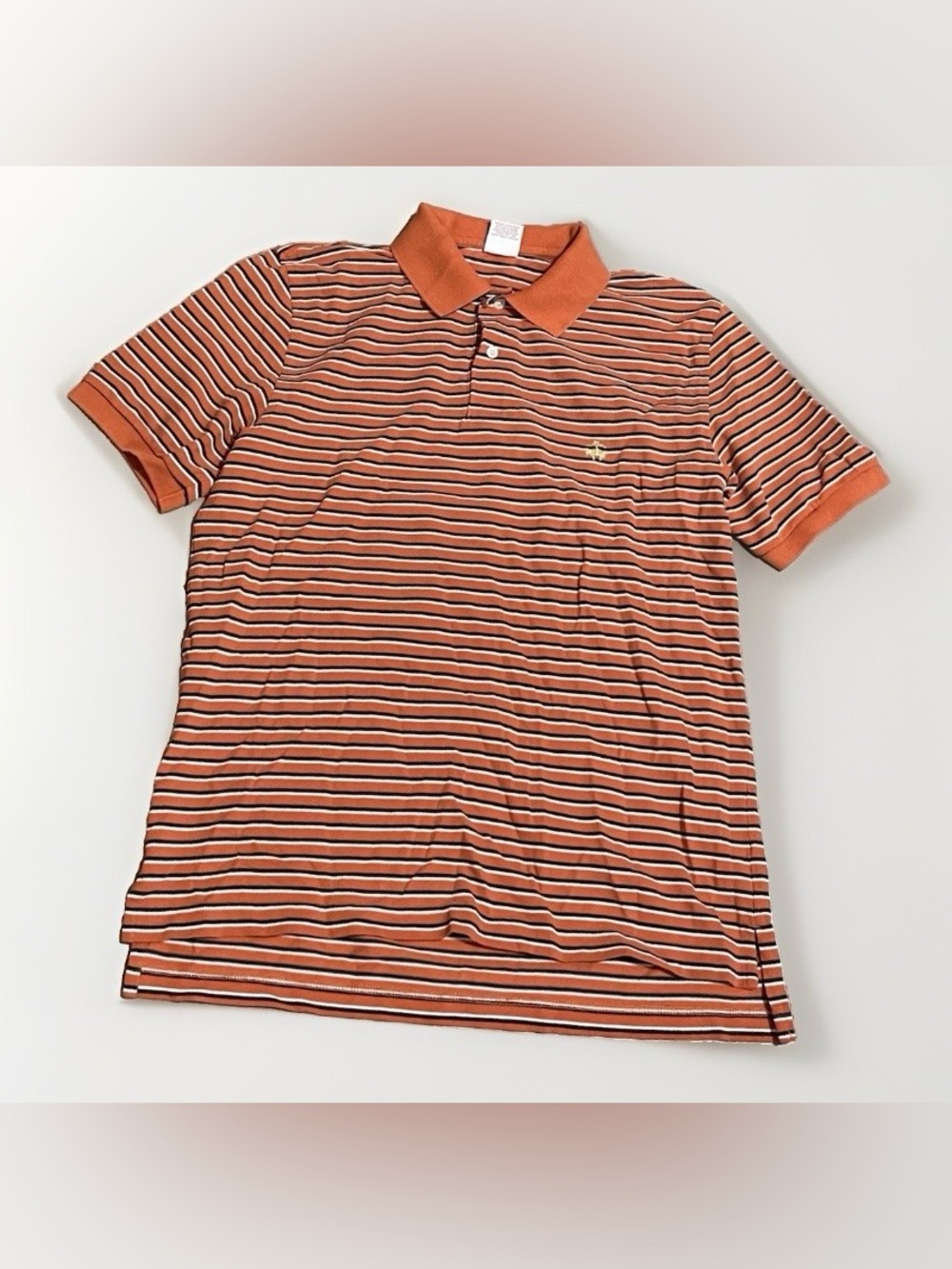 Brooks Brothers Orange Polo Shirt Size M
